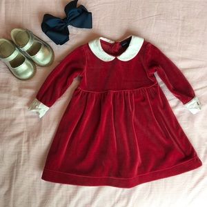 Red Velvet Ralph Lauren Dress